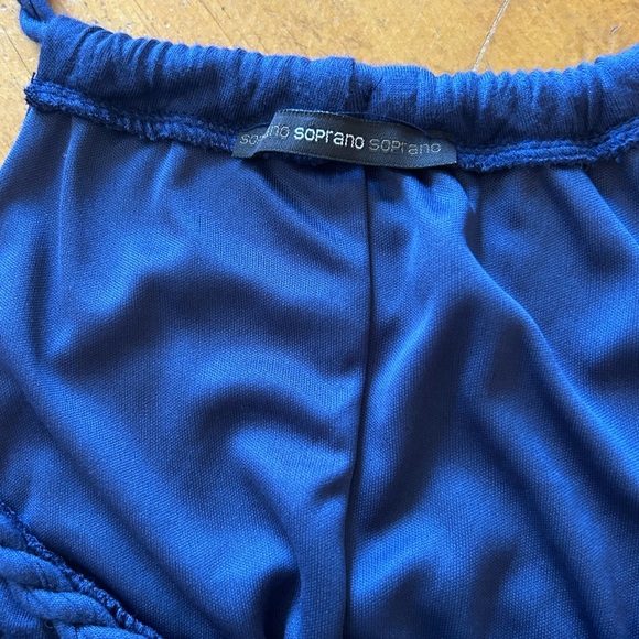 Soprano Deep Blue Dress with Delicate Straps - Picture 8 of 14